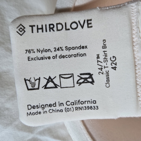 Third Love 42 G T-SHIRT Bra EUC - Picture 5 of 12